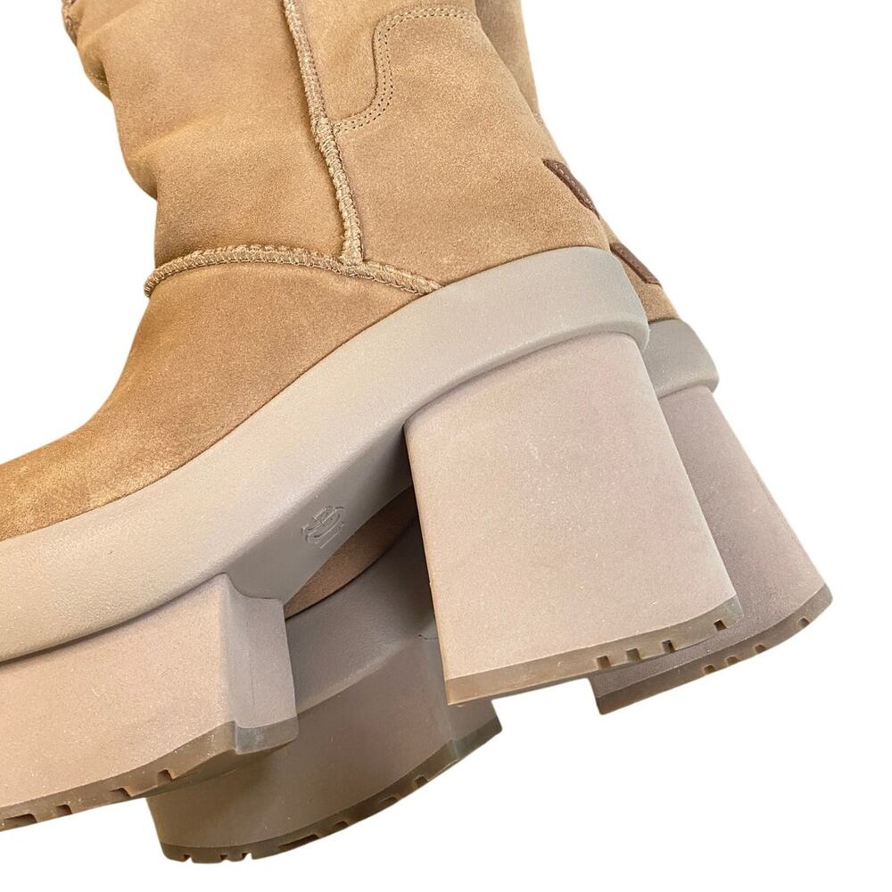 UGG New Heights Chestnut Brown Platform Xtra Boots Size 8 - Picture 3 of 12